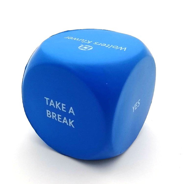 Promotional Cube shaped anti stress ball pu customized high quality cube dice soft squeeze toys for advertising