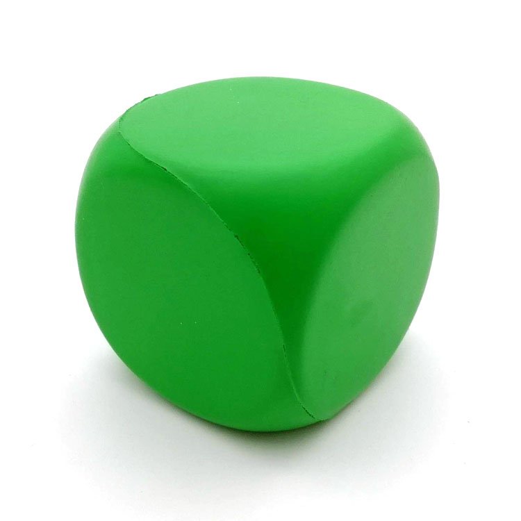 Promotional Cube shaped anti stress ball pu customized high quality cube dice soft squeeze toys for advertising