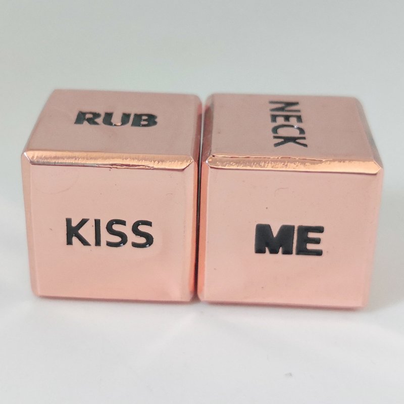 High Quality Glowing Love Game Dice Sexy Sexual Position DND Dice for Couples Customizable Logo Made of Zinc Alloy