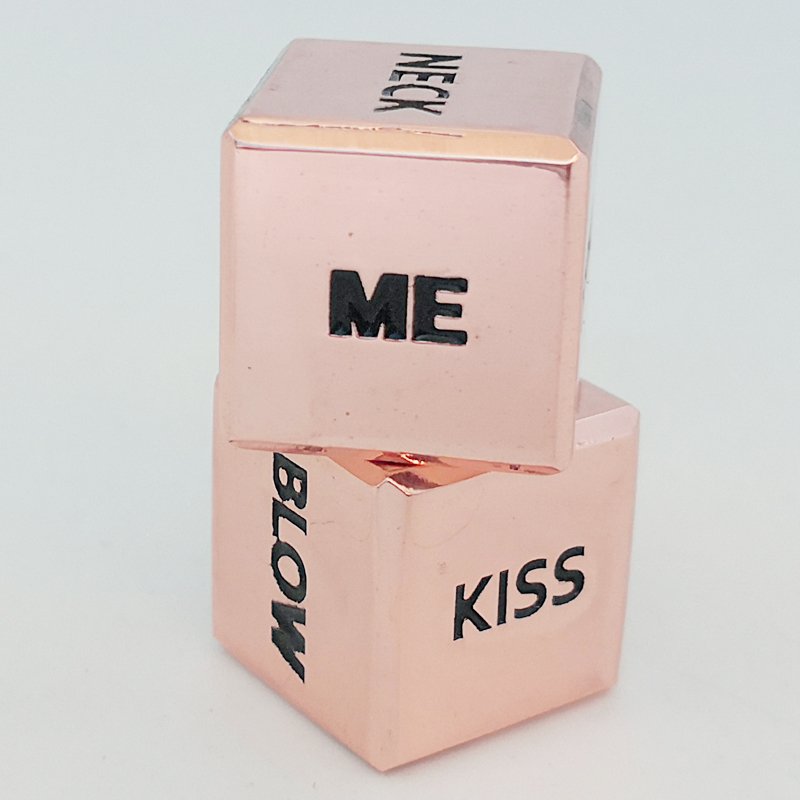 High Quality Glowing Love Game Dice Sexy Sexual Position DND Dice for Couples Customizable Logo Made of Zinc Alloy