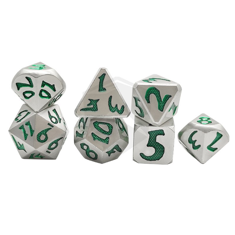 D&D custom polyhedral sword D20 dice tray RPG Dungeons and Dragons tabletop game metal DND dice set