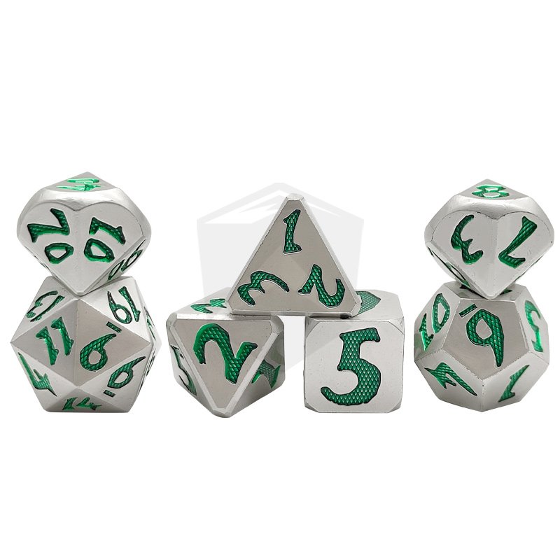 D&D custom polyhedral sword D20 dice tray RPG Dungeons and Dragons tabletop game metal DND dice set