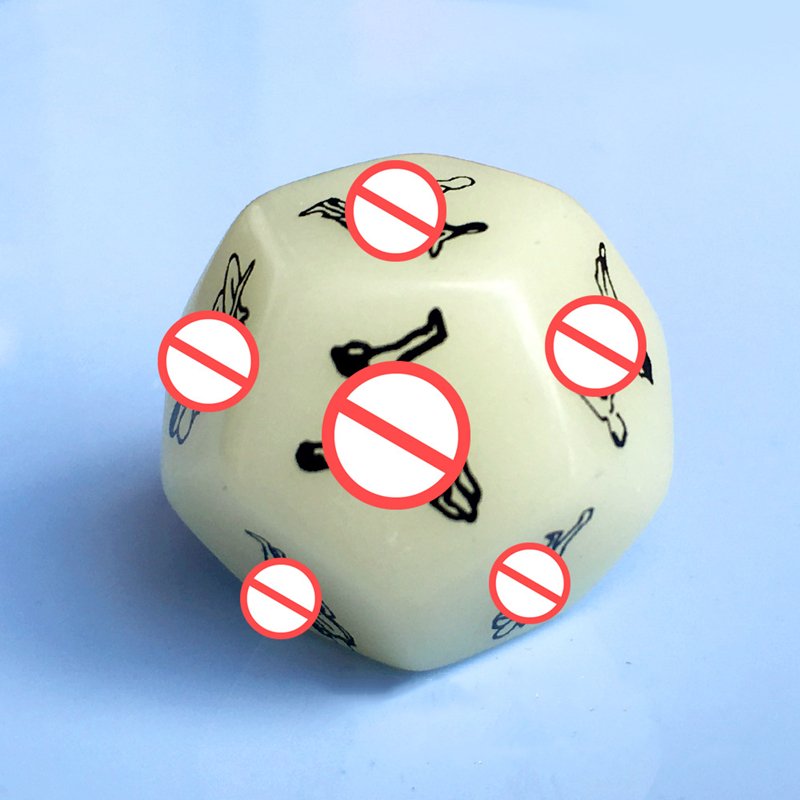 12 Sides Funny Love Posture Adult Dices Couple Love Game Gambling Erotic Toy,Luminous Sex Toys Couples Dice Enhance Intimacy
