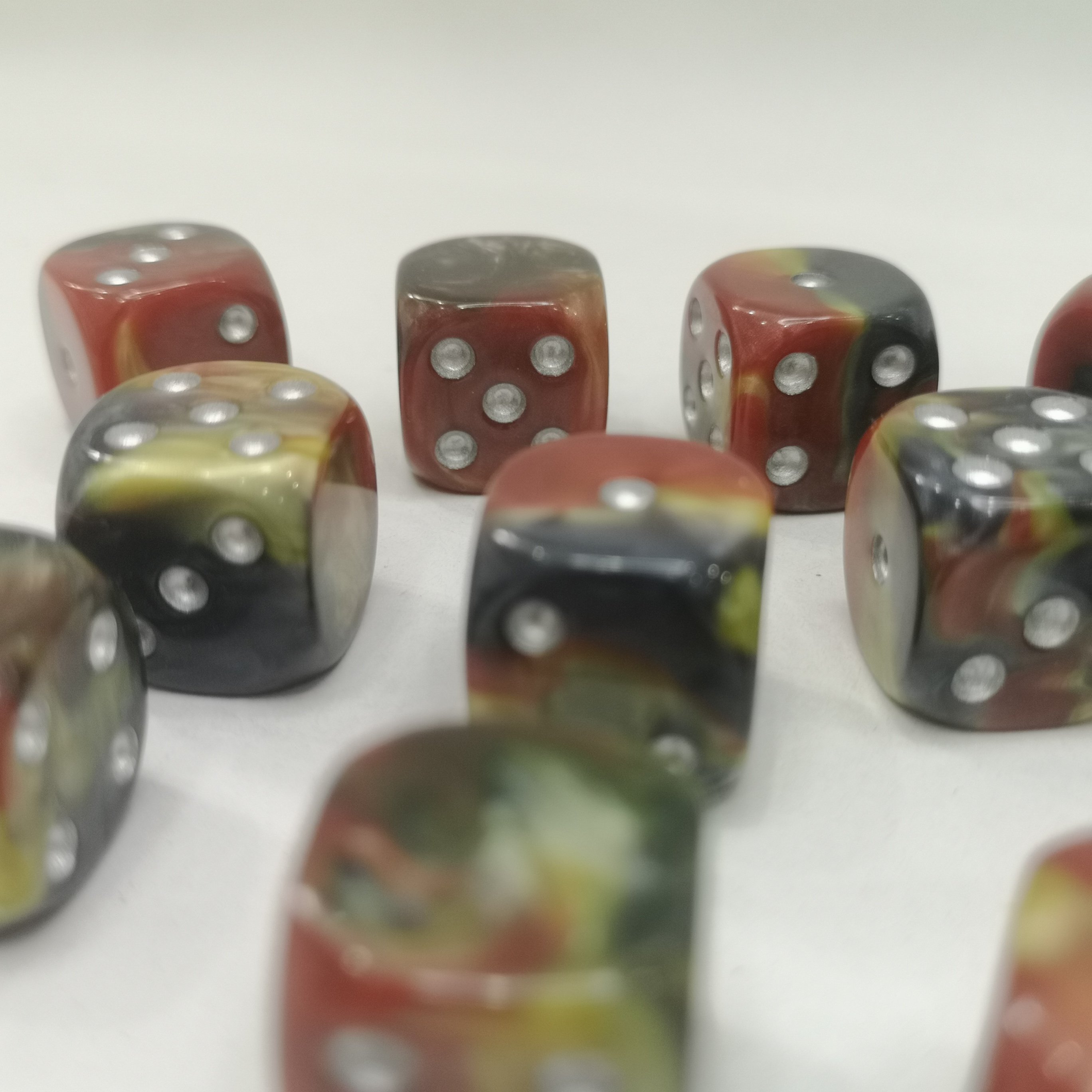 6 Sided Marble Vortex Dice Resin Dnd Rpg Dice Board Or Card Games Dungeons And Dragons Plastic Dice 16Mm