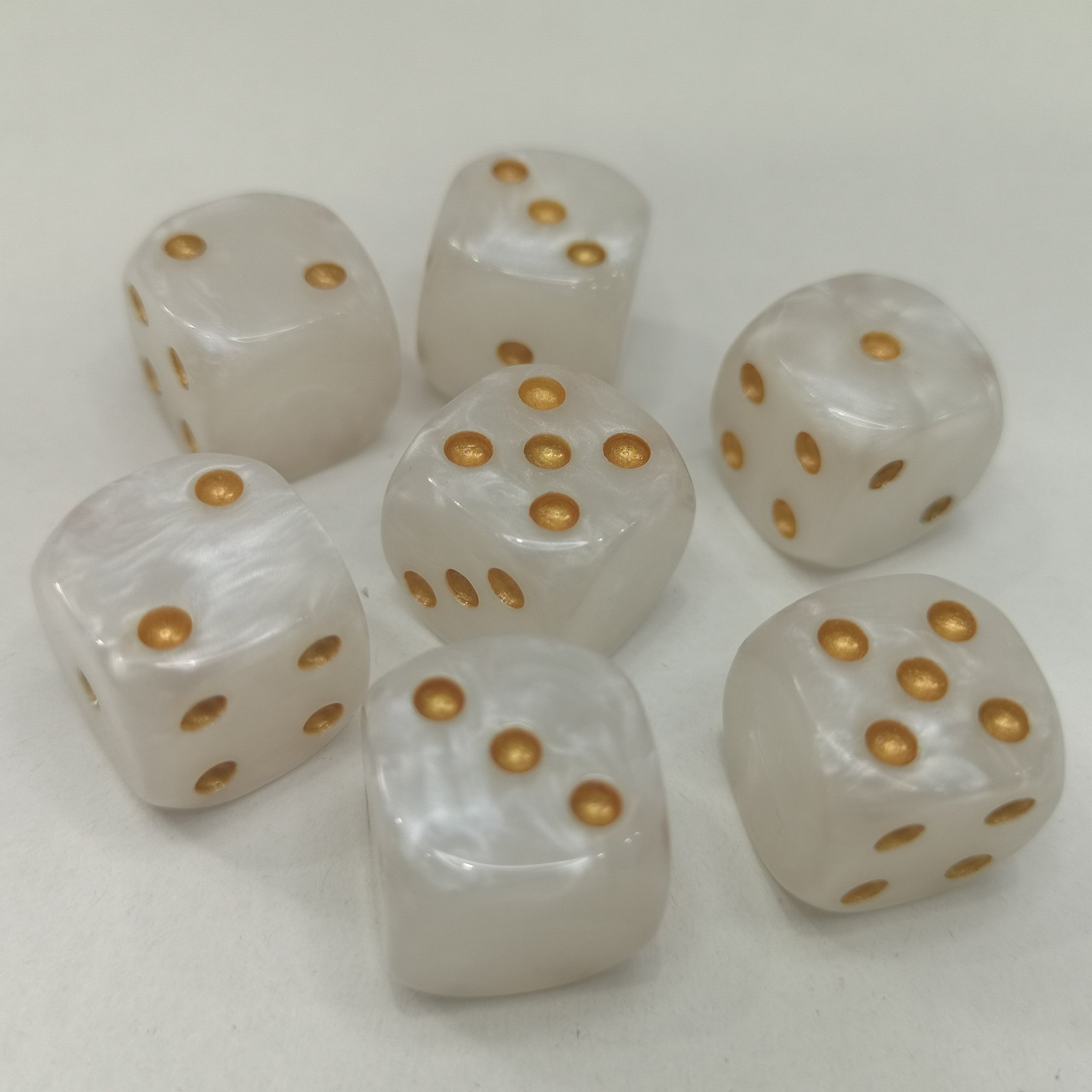 6 Sided Marble Vortex Dice Resin Dnd Rpg Dice Board Or Card Games Dungeons And Dragons Plastic Dice 16Mm
