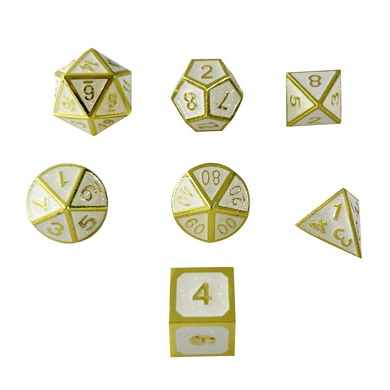 Hot Sale Metal Polyhedron Set Dice DND Dungeon Dragon Board Game RPG Dice