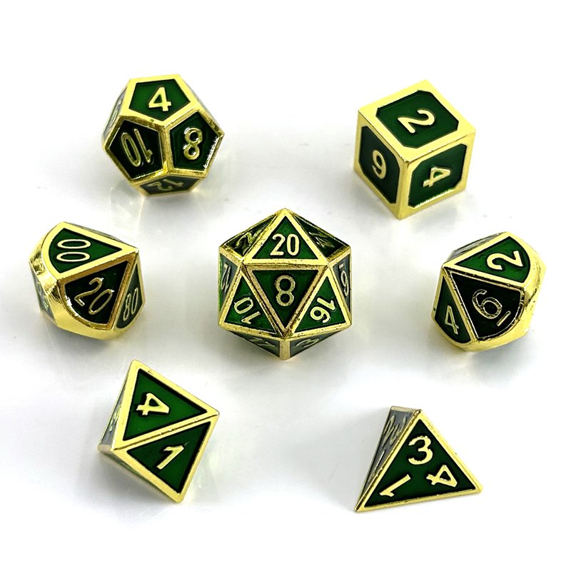 Hot Sale Metal Polyhedron Set Dice DND Dungeon Dragon Board Game RPG Dice