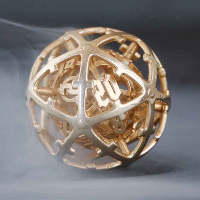Tuning cast Music Dice hollow metal die with floating core for the 28mm and 23mm sets Arcana Core Musical Dice