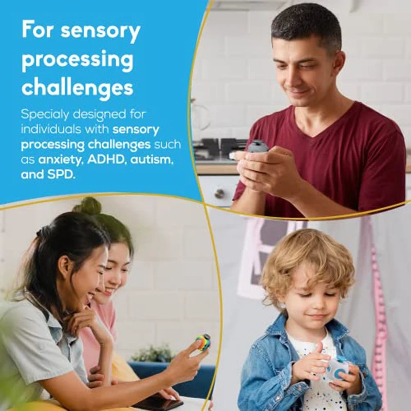 Decompression Toy Hand Pinching Venting Anti Irritability Anxiety 6sided Playable Decompression Finger Tip Dice Magic Cube