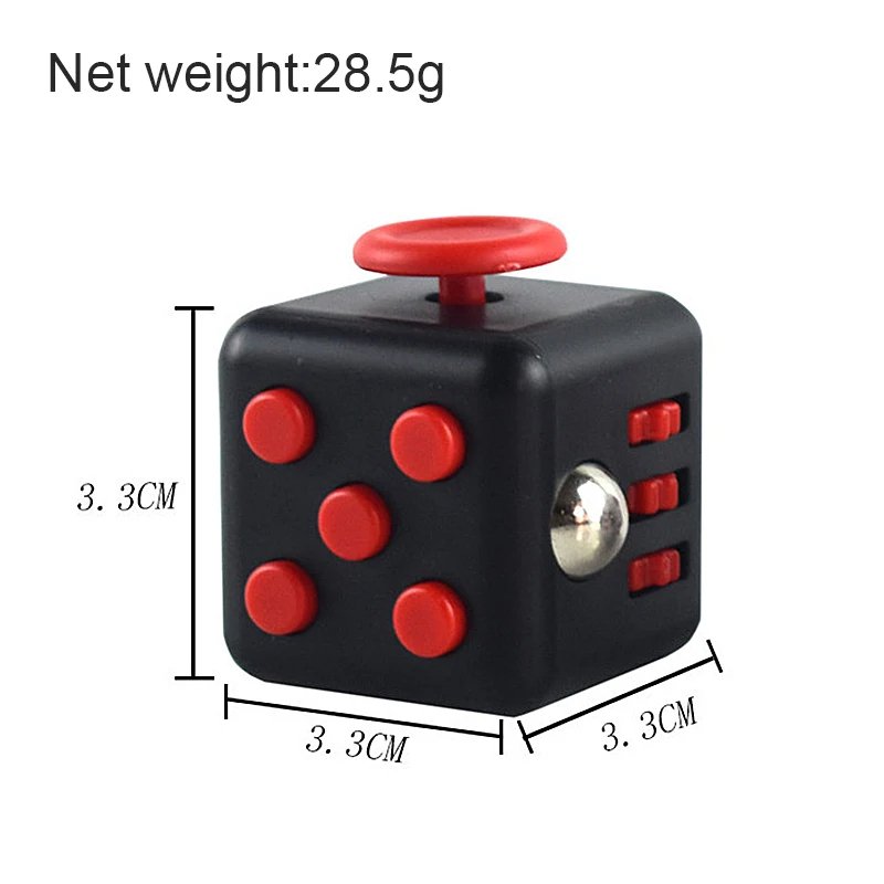 Decompression Toy Hand Pinching Venting Anti Irritability Anxiety 6sided Playable Decompression Finger Tip Dice Magic Cube