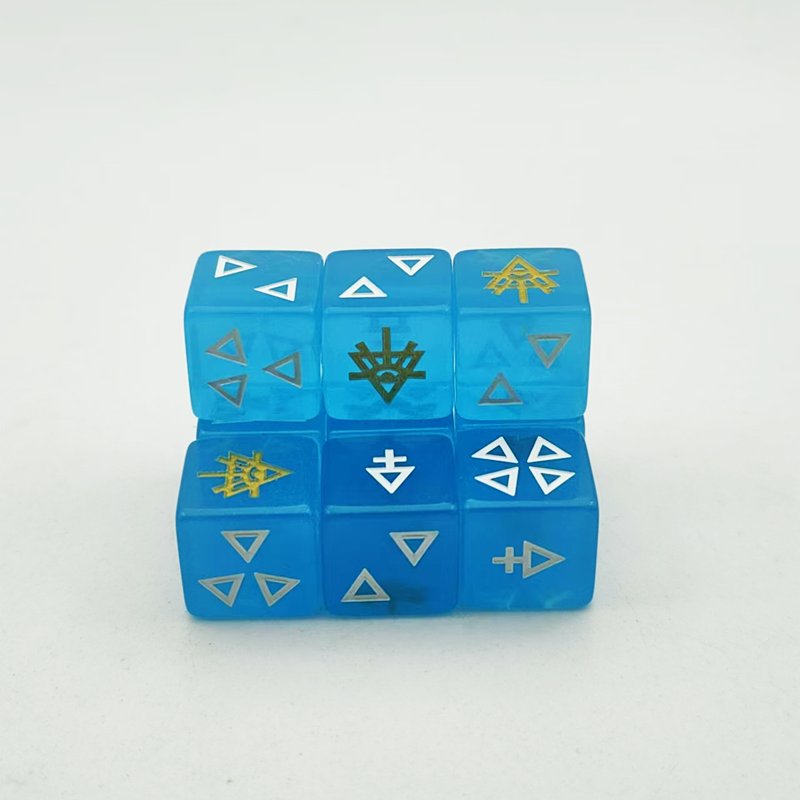manufacturer wholesale custom personalized logo dice luminous fluorescent d6 16mm resin acrylic adult board games dice set