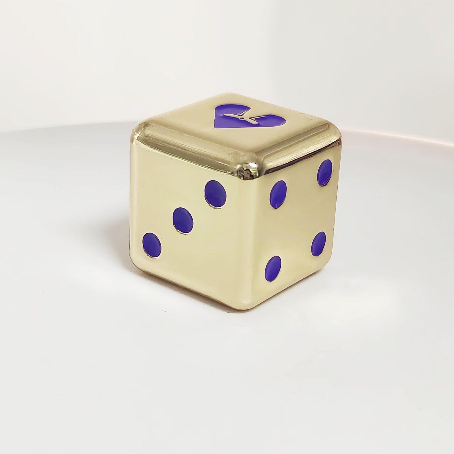 2024 New Product Wholesale Manufacturing Metal Custom D6 Engraved Logo Dice Custom 6 Sided Dice Set For Promotional Gifts