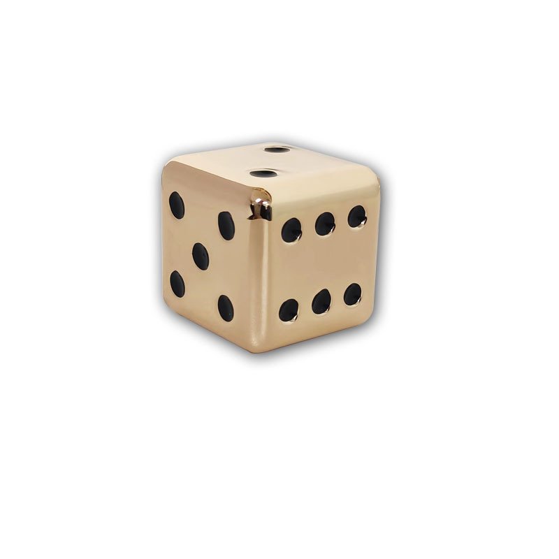 2024 New Product Wholesale Manufacturing Metal Custom D6 Engraved Logo Dice Custom 6 Sided Dice Set For Promotional Gifts