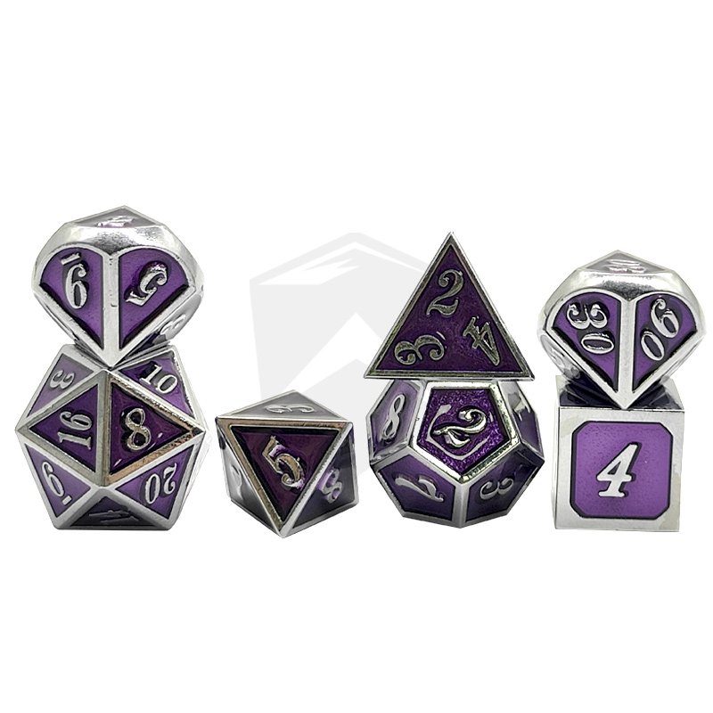 DND Dice Classic Numbers Rounded Corners Polyhedral Dice Set 7pcs Wholesale Customized Dice