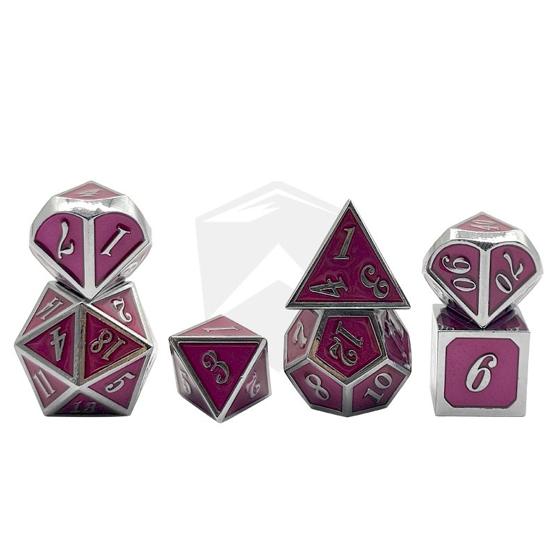 DND Dice Classic Numbers Rounded Corners Polyhedral Dice Set 7pcs Wholesale Customized Dice