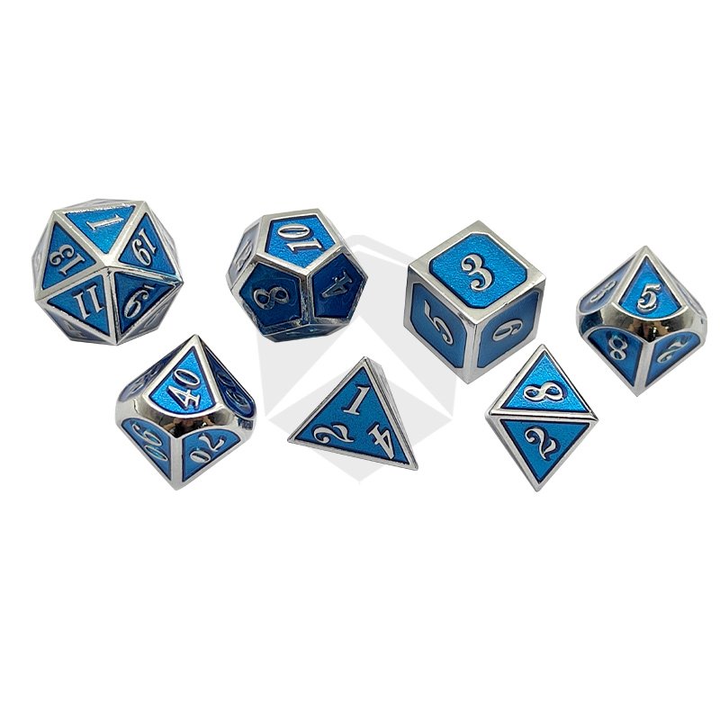 DND Dice Classic Numbers Rounded Corners Polyhedral Dice Set 7pcs Wholesale Customized Dice