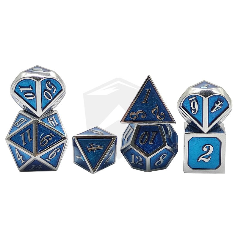 DND Dice Classic Numbers Rounded Corners Polyhedral Dice Set 7pcs Wholesale Customized Dice