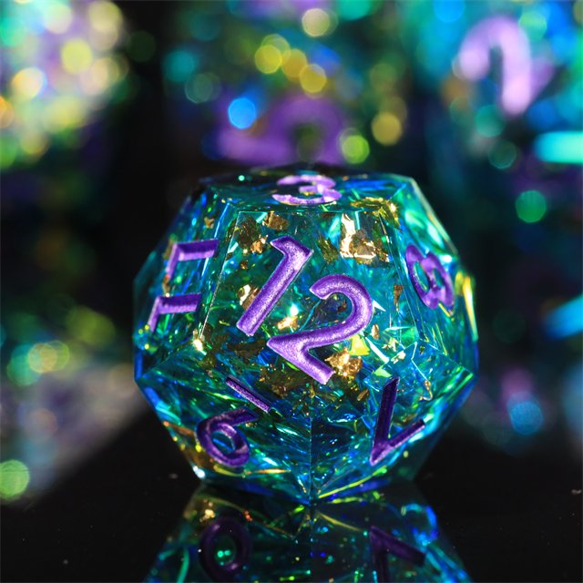Mini Planet Custom dnd dice Dragon and Dungeon Resin Polyhedral DND 7pcs Set Sharp Edges Dice RPG board role-playing games Dice