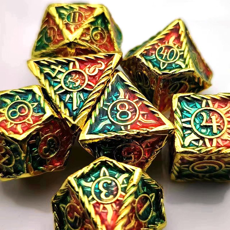 Bulk Polyhedral Dice Set 16mm & 20mm DND Dices Soft Hand Feeling Metal Dice Cups Game Tools