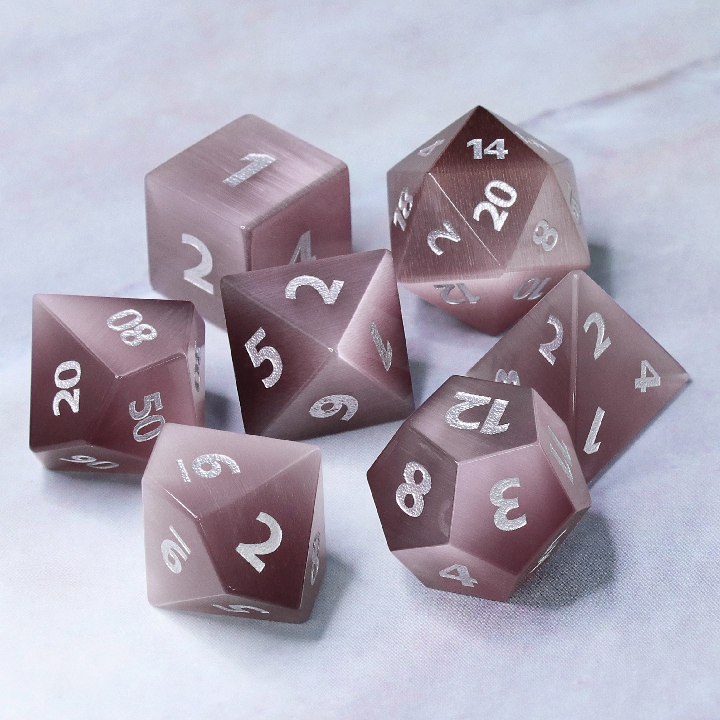 HD Dice high quality Gemstone dice set 7 polyhedral color dice sets