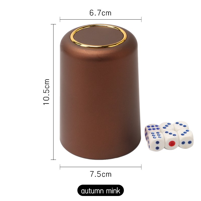 Wholesale factory price multi color ABS plastic dice box 'costum' round custom plastic dice cups