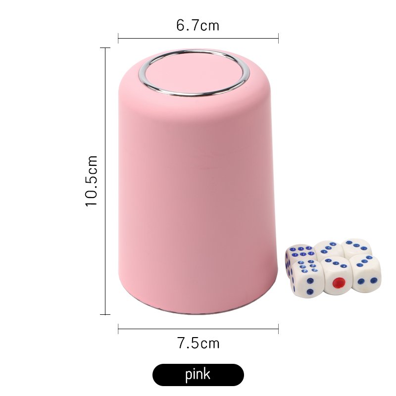 Wholesale factory price multi color ABS plastic dice box 'costum' round custom plastic dice cups