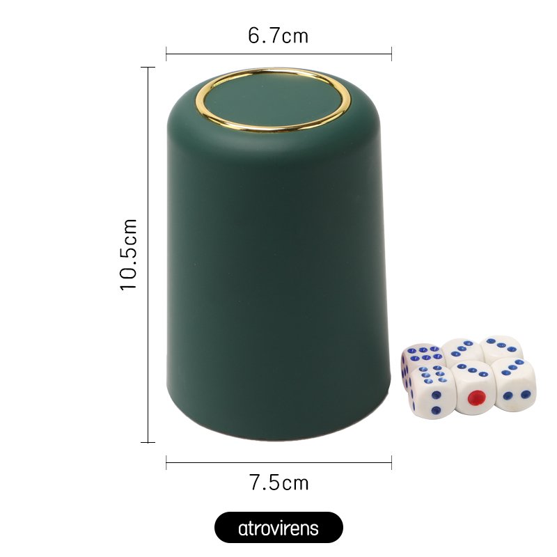 Wholesale factory price multi color ABS plastic dice box 'costum' round custom plastic dice cups