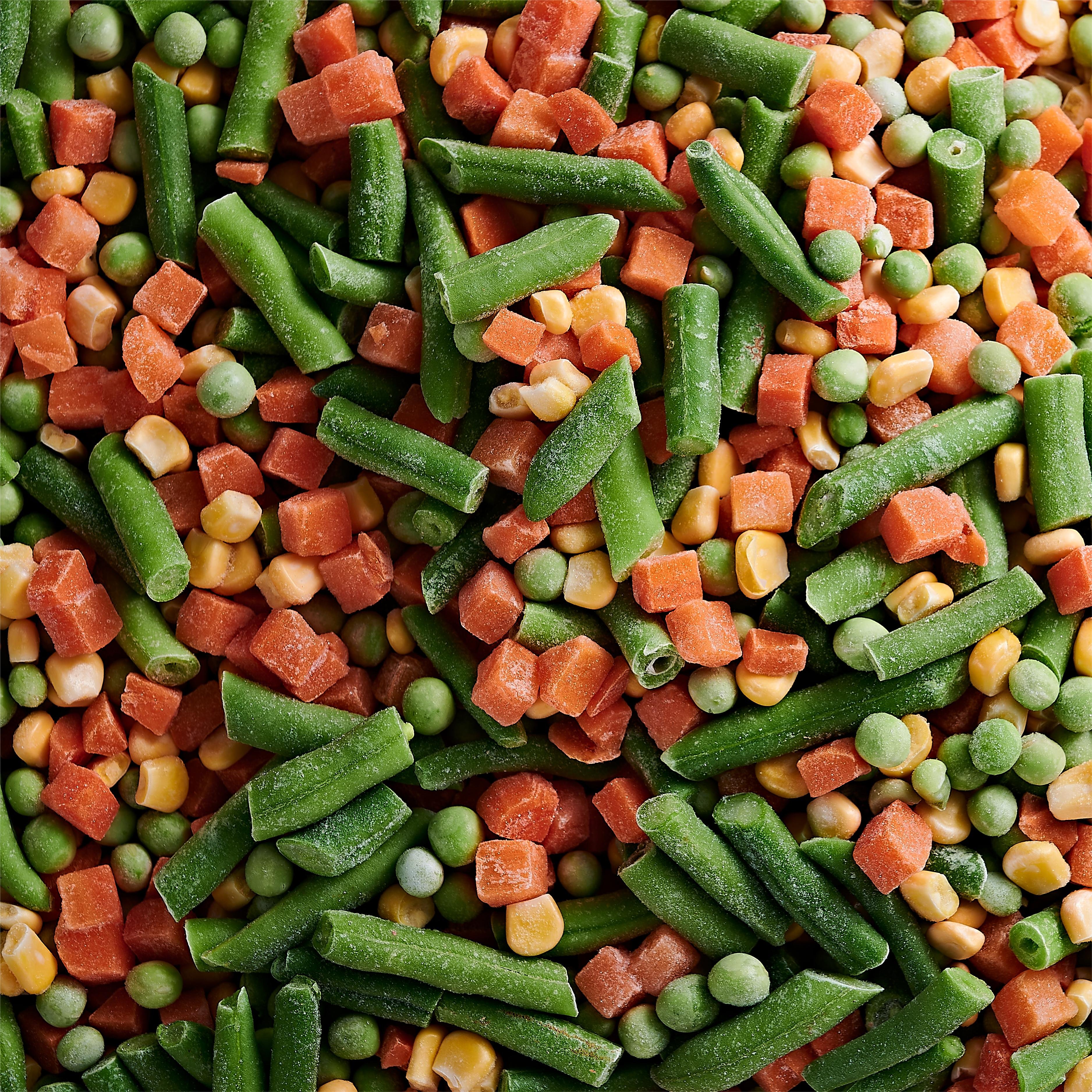 IQF frozen mixed vegetables mixed cowpea carrot dices corn kernels green soya bean