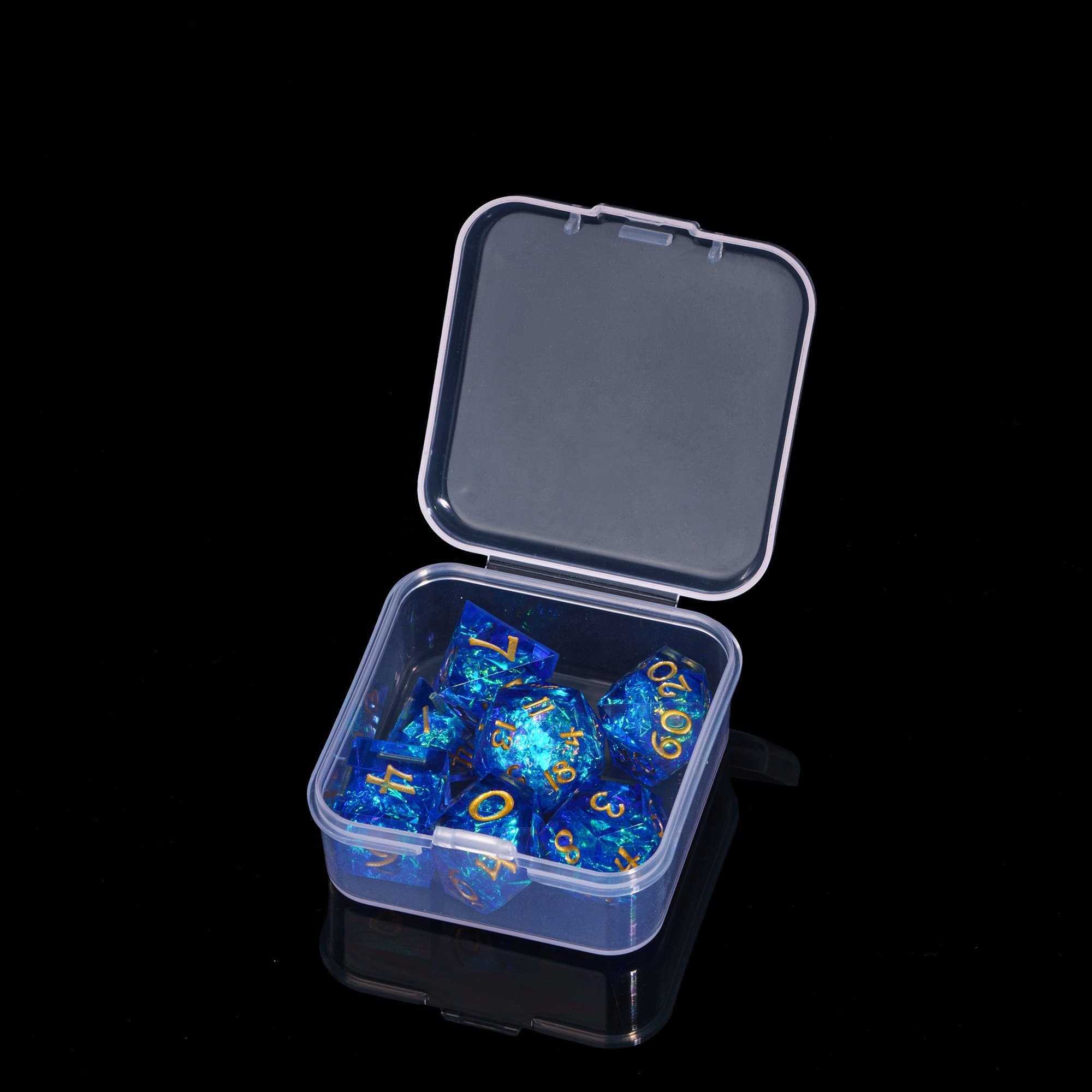 Udixi Polyhedral custom logo rpg dungeons and dragons sharp edge Mini Candy Paper 11.5-15mm Dice set