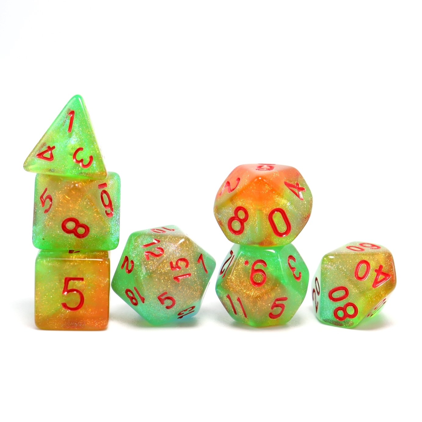 New wholesale acrylic mixed colour dice with flash dots dnd Dungeons and Dragons Entertainment Large table games Dice