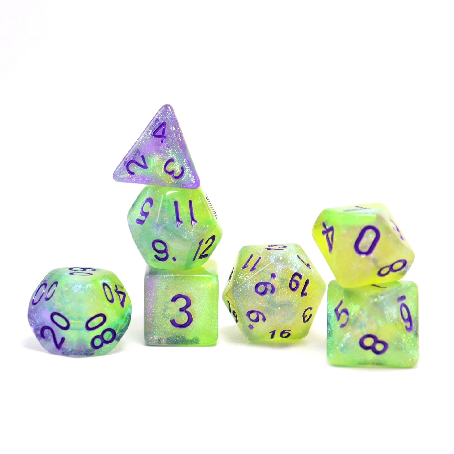 New wholesale acrylic mixed colour dice with flash dots dnd Dungeons and Dragons Entertainment Large table games Dice