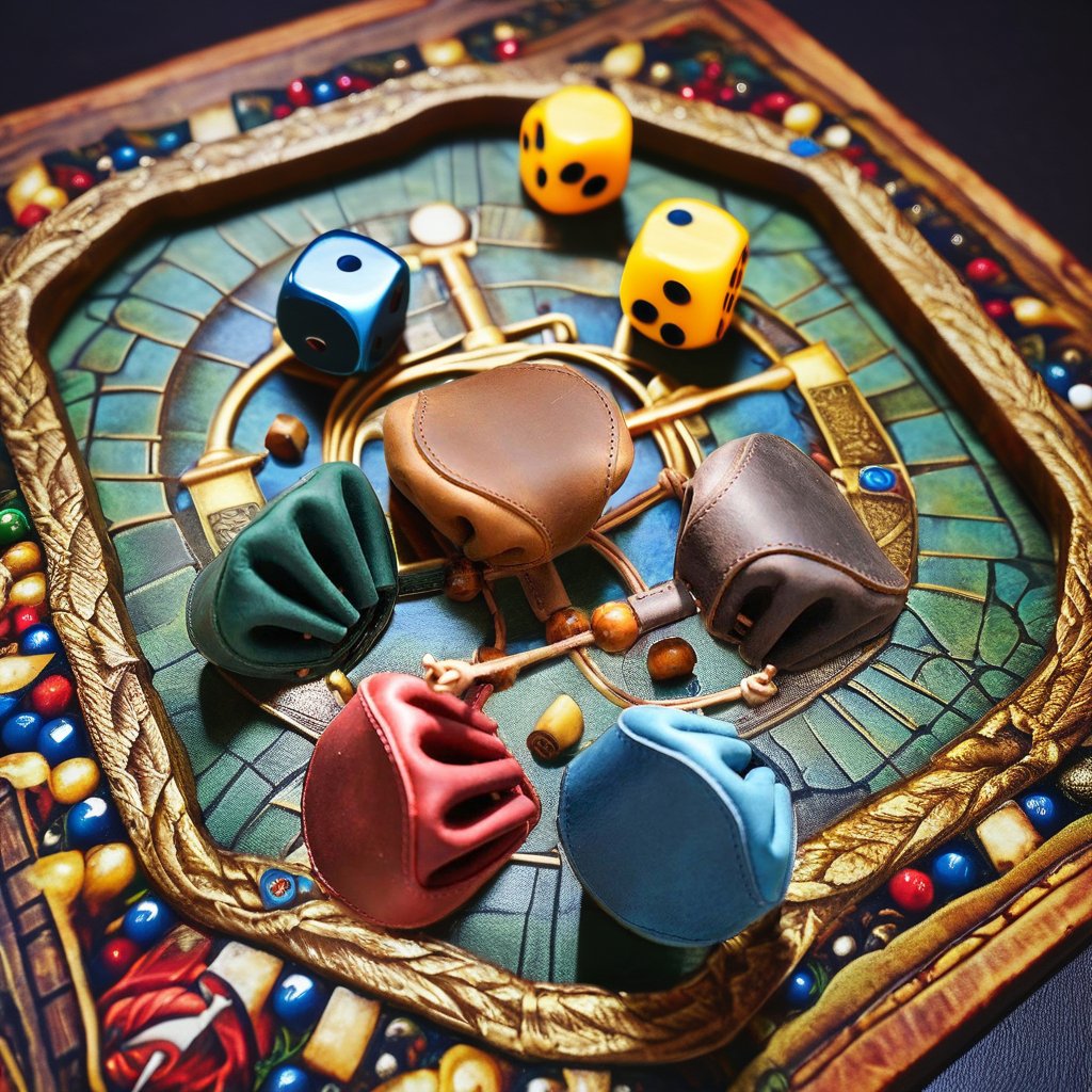 Cowhide Leather D20 Dice Storage Pocket Bag Quick Ship Engraved Retro Table Gaming Bag with Lock for D&D Board Games
