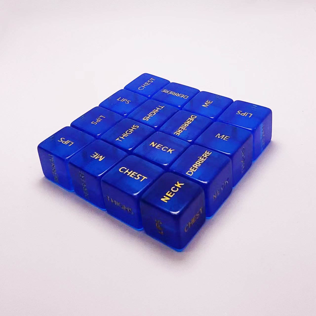 Wholesale Custom Engrave Transparent Rounded Dice For Game Sexual Love 16mm Printed Resin Dice