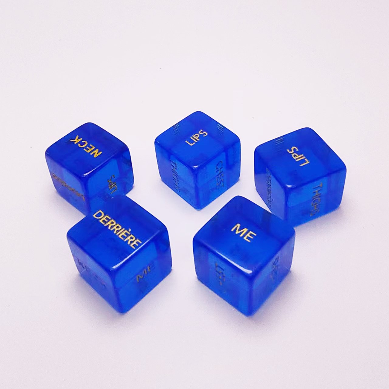 Wholesale Custom Engrave Transparent Rounded Dice For Game Sexual Love 16mm Printed Resin Dice