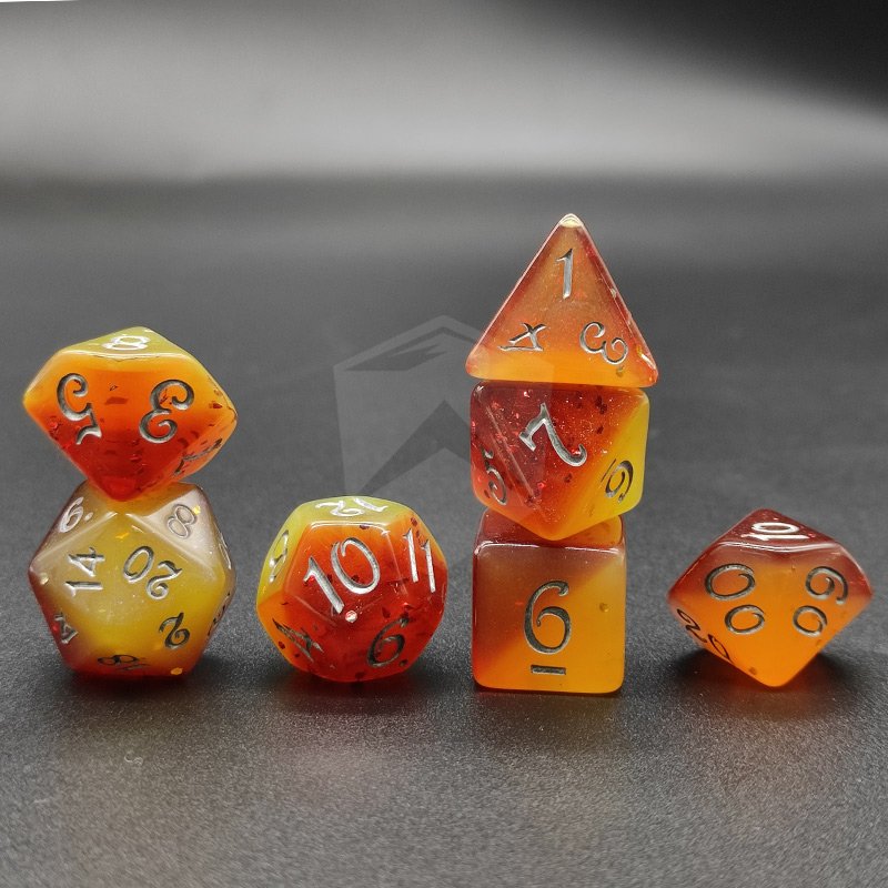 Factory Customized Wholesale New Hot Sale polyhedral dice set dnd dice D&D RPG Game custom dice manufacturer