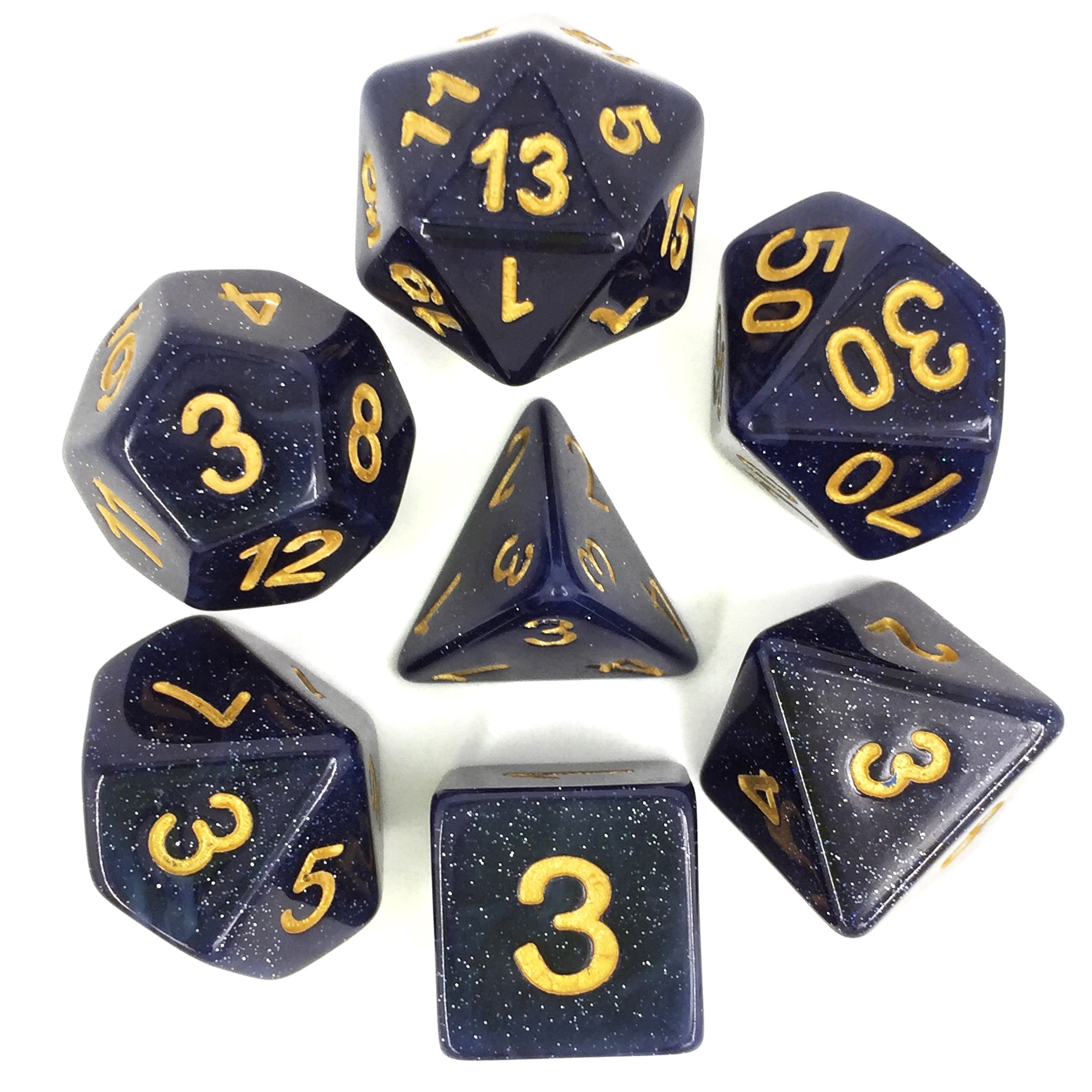 Resin Dice Set Tabletop Gaming Character Dice Accessories Dice For Entertainment Games
