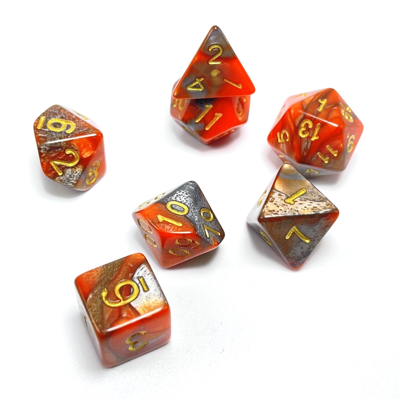 Custom Logo Sharp Dice Role Playing Game Plastic Custom Sharp Edge Game Dice Set