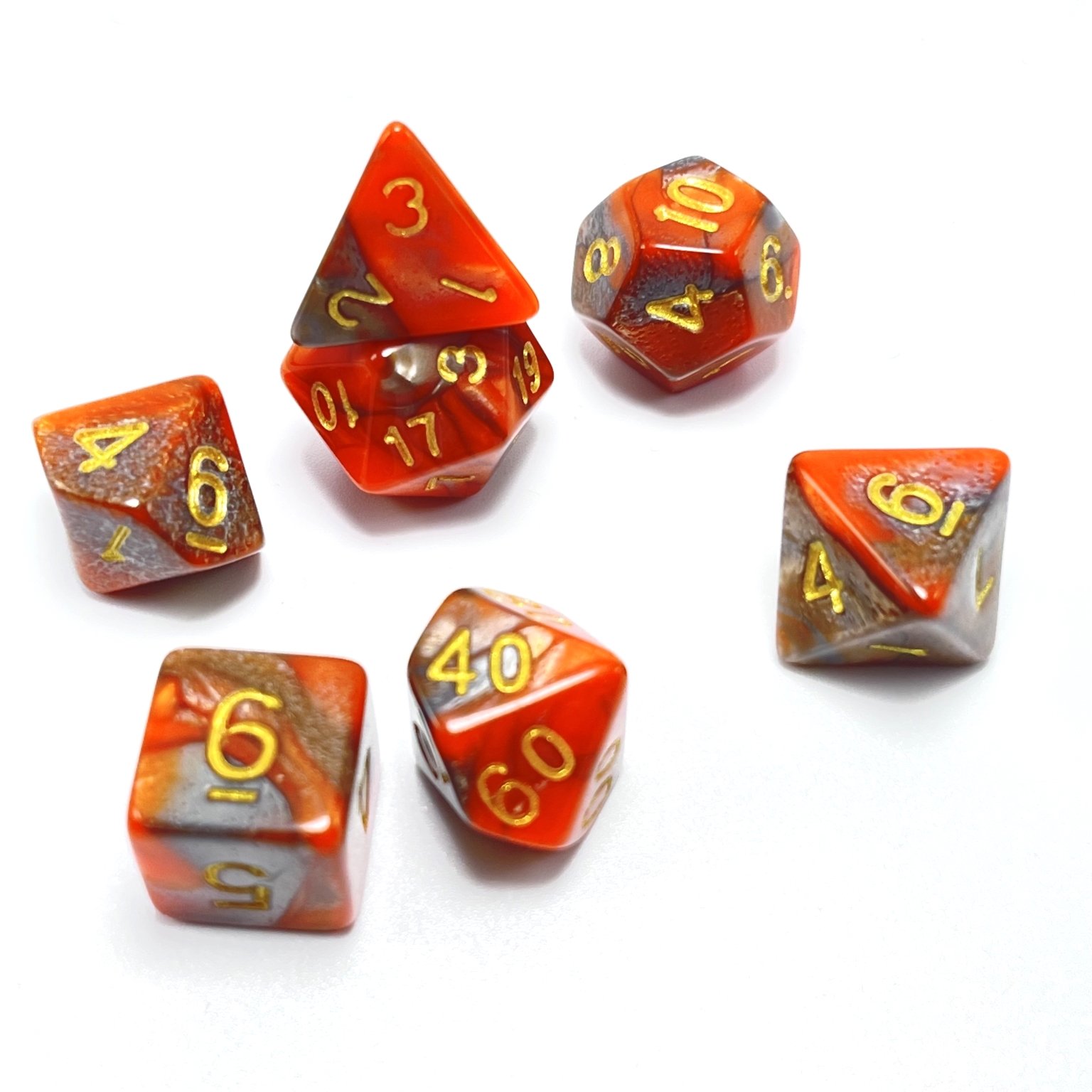 Custom Logo Sharp Dice Role Playing Game Plastic Custom Sharp Edge Game Dice Set