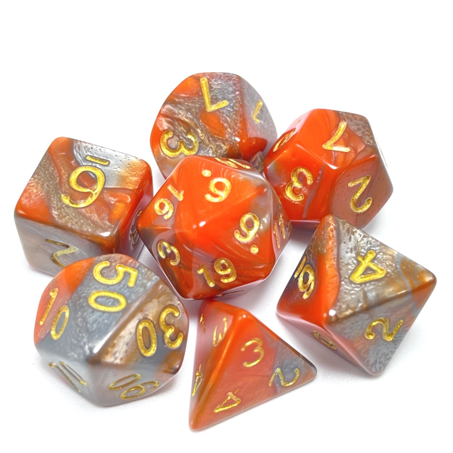 Custom Logo Sharp Dice Role Playing Game Plastic Custom Sharp Edge Game Dice Set