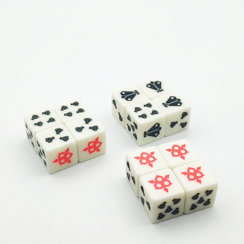 Custom Engrave Printed 6 Sided Game Exercise Bulk Dice Hand Made Decorative Acrylic Resin Casino 16mm Dice Set