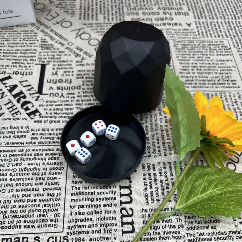 Diamond Type Dice Bowl Suit Bar Plug Bowl KTV Dice Color Dice Set with Base Sieve Bowl Roll