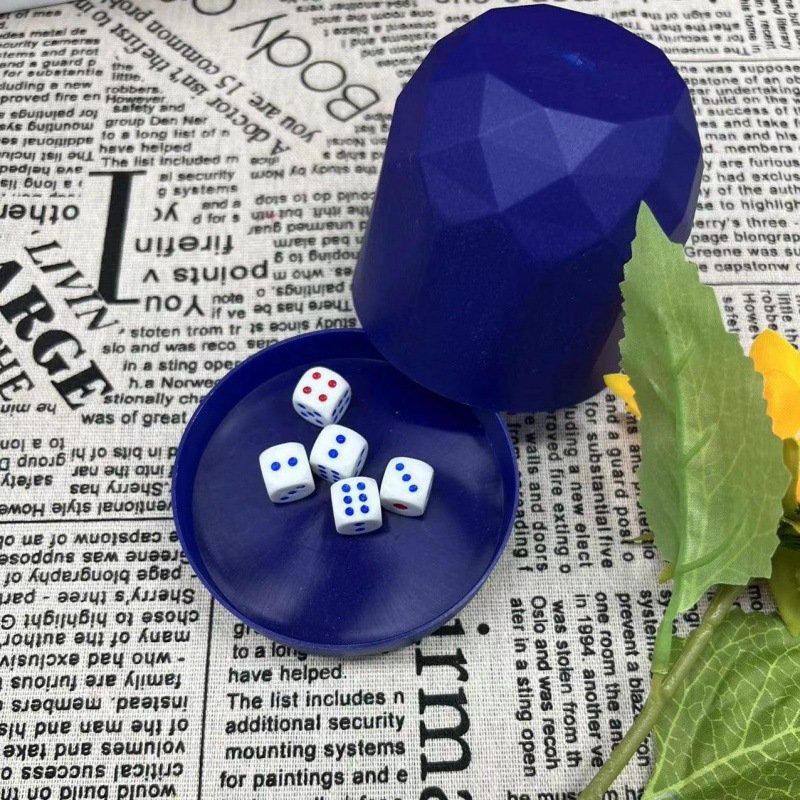 Diamond Type Dice Bowl Suit Bar Plug Bowl KTV Dice Color Dice Set with Base Sieve Bowl Roll