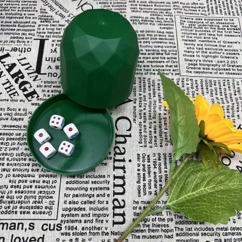 Diamond Type Dice Bowl Suit Bar Plug Bowl KTV Dice Color Dice Set with Base Sieve Bowl Roll