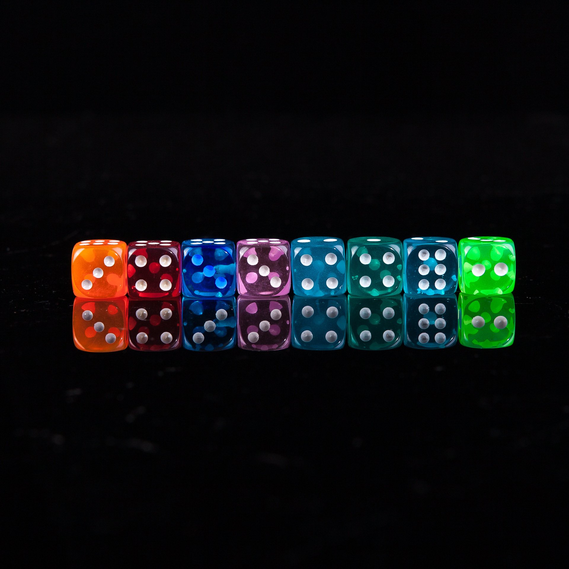 Custom Dice D6 14mm Acrylic Round Corner Polyhedral Dice Multicolor Dice set dnd accessories game