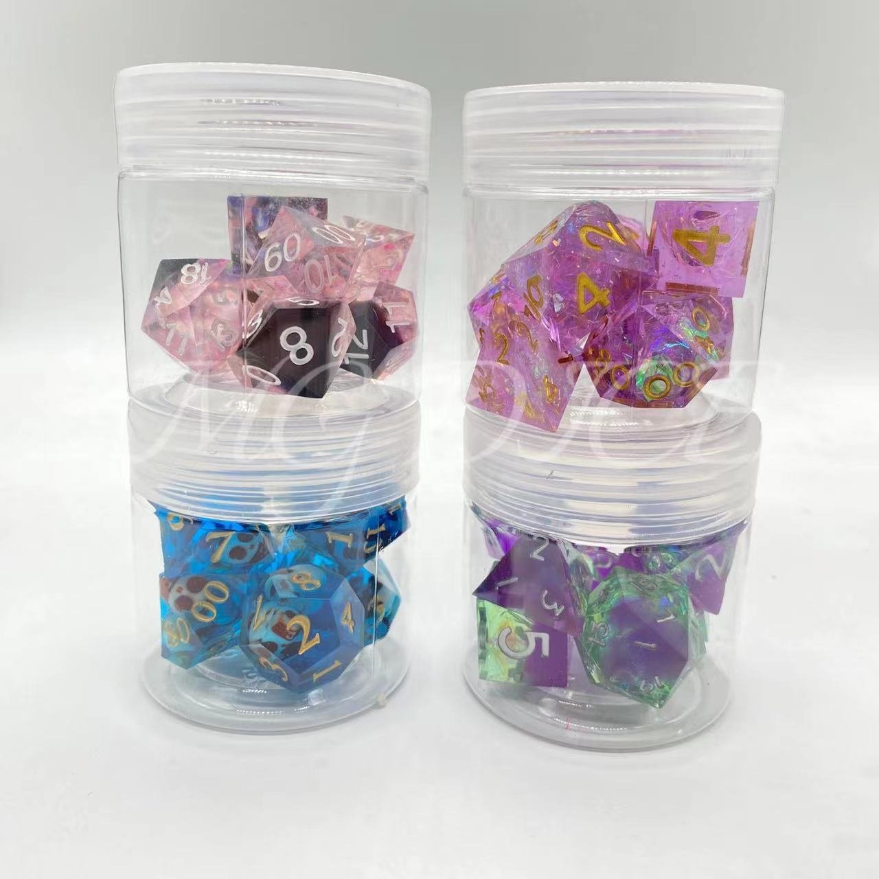 High Quality Custom Transparent plastic pvc/acrylic display box dice packaging box Dice Accessories