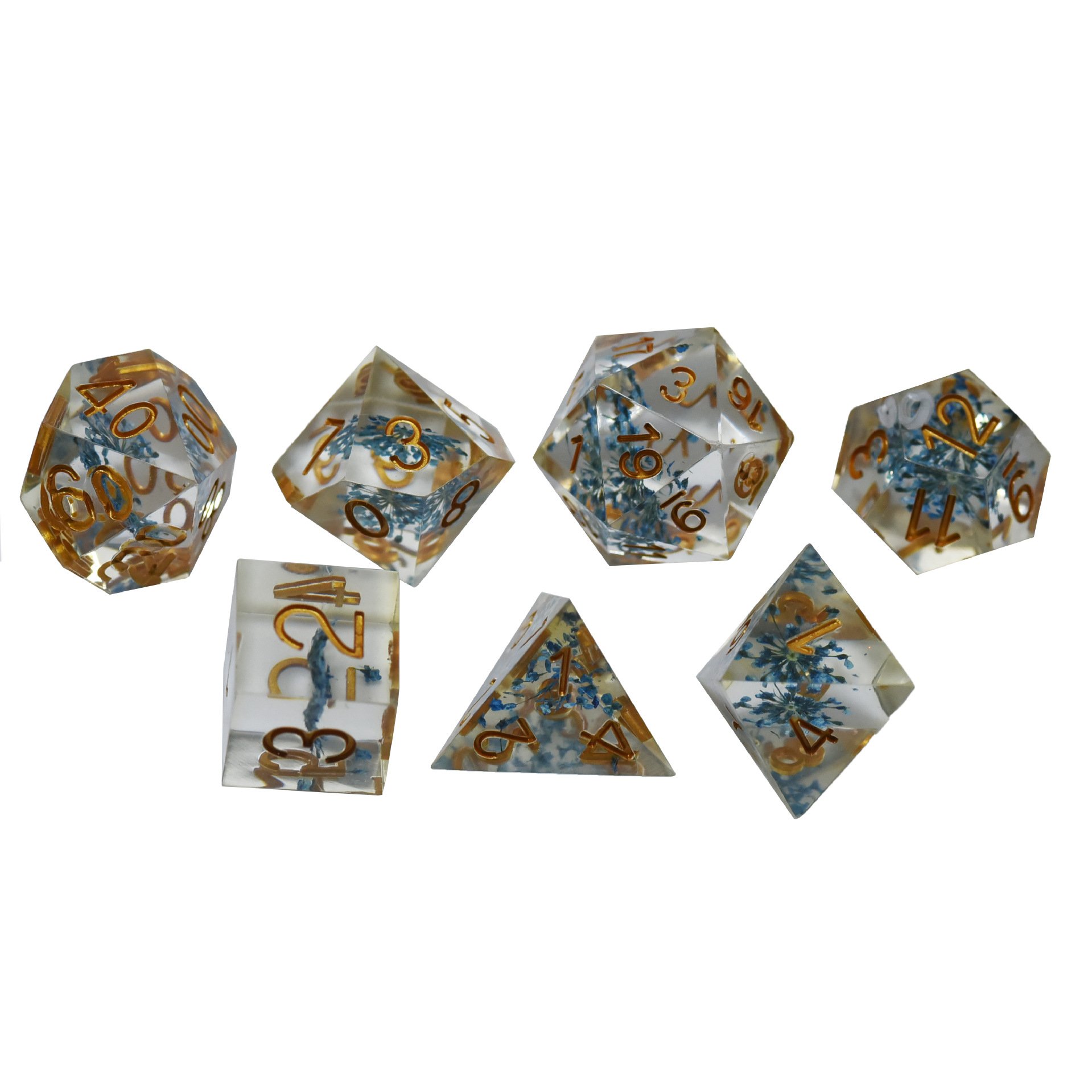 2024 Hot Selling Quicksand Dice Resin Pointed Edge Dice Customized Resin Dice