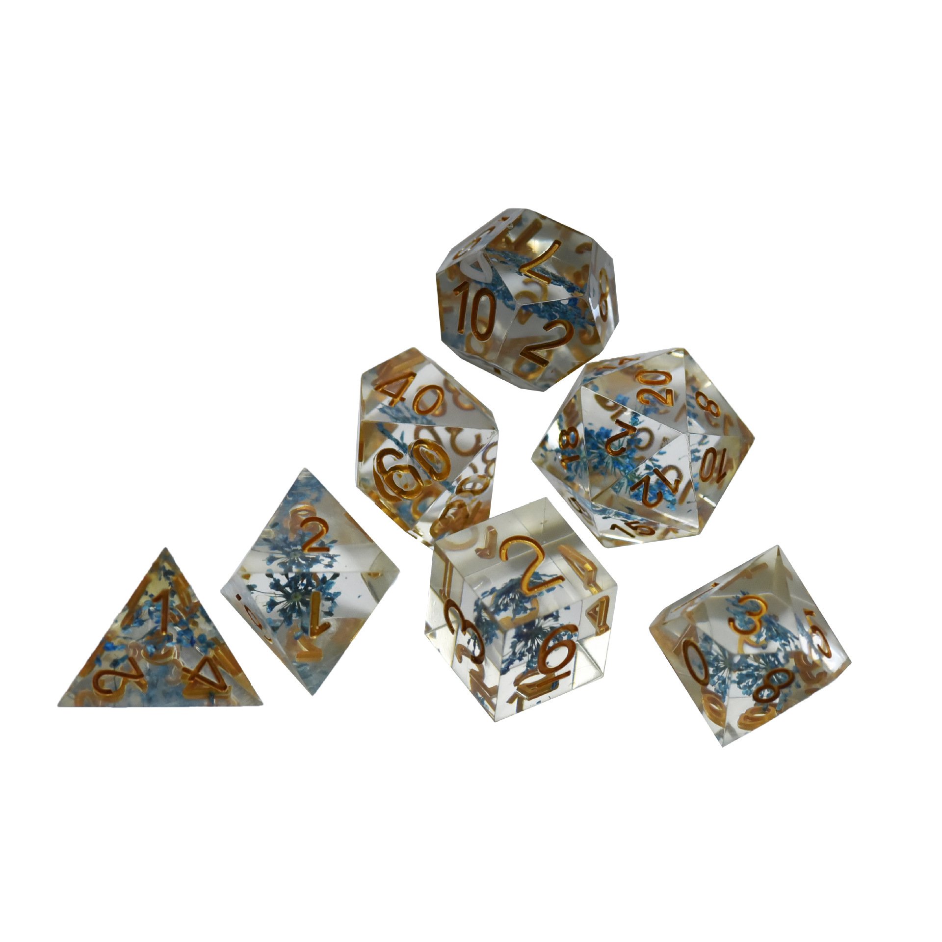 2024 Hot Selling Quicksand Dice Resin Pointed Edge Dice Customized Resin Dice