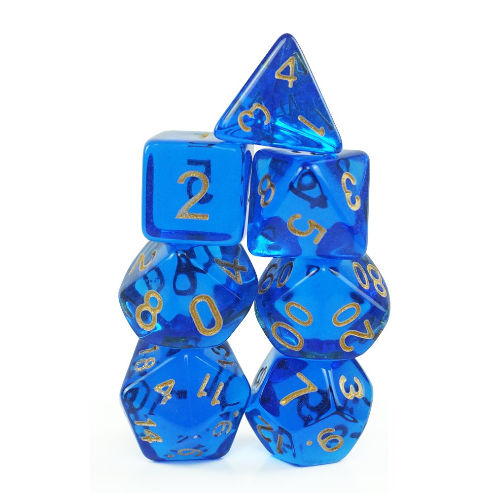 Wholesale Customized Clear polytope Acrylic Plastic Gaming Dice Good Looking Green Blue women like Dice