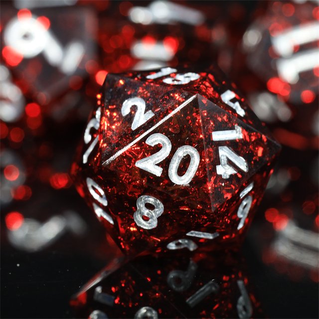Mini Planet Wholesale dnd dice Dragon and Dungeon Resin Polyhedral Sharp Edges Dice RPG board role-playing games Dice Set