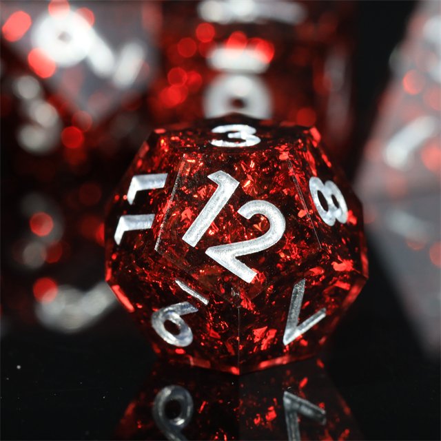 Mini Planet Wholesale dnd dice Dragon and Dungeon Resin Polyhedral Sharp Edges Dice RPG board role-playing games Dice Set